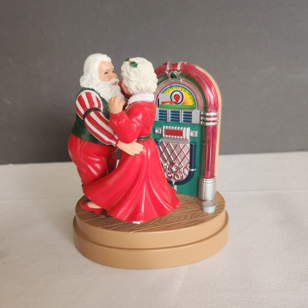 Santa Best Christmas Eve Musical Ornament Centerpiece - Plays Jingle Bell Rock